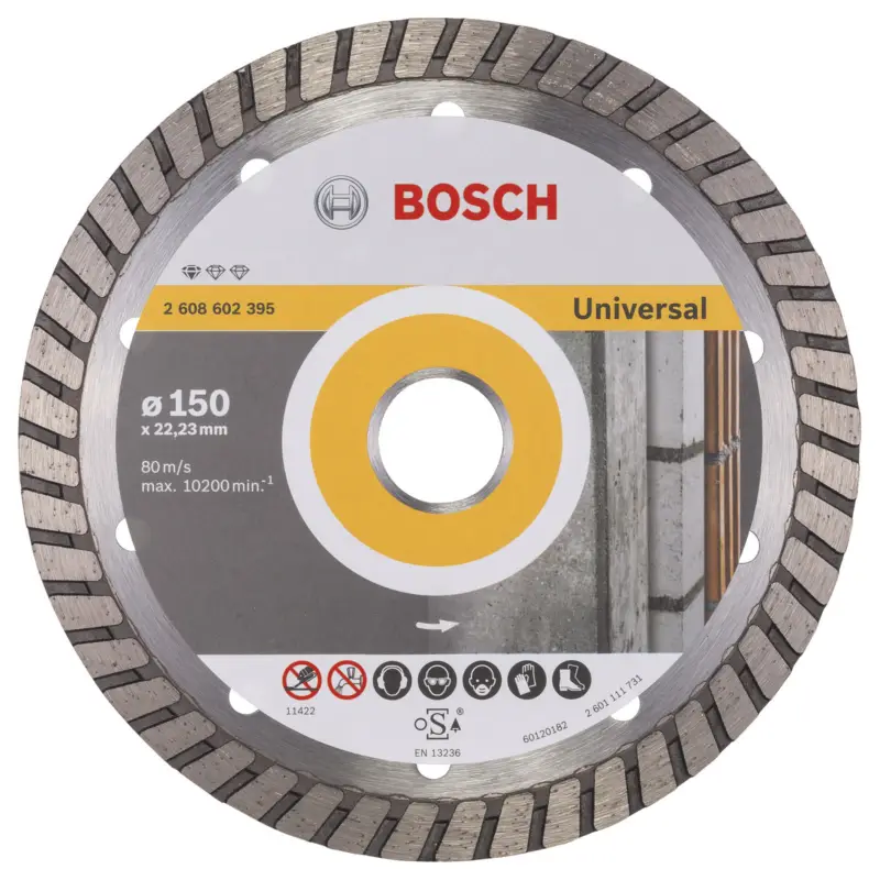 Angebot Bosch Diamanttrennscheibe Standard for Universal Turbo 150x22,23x2,5x10 mm 2608602395
