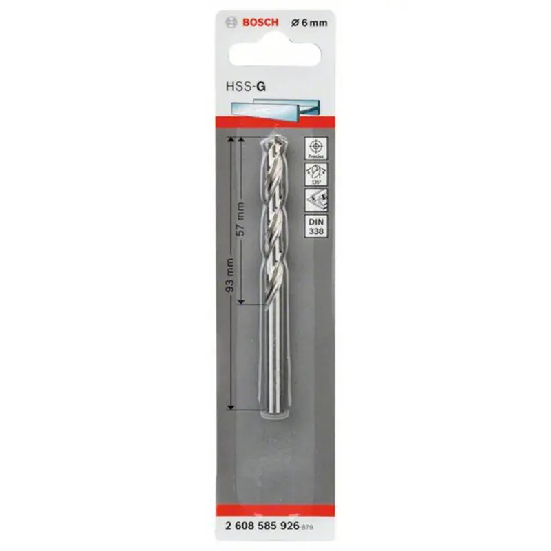 Jetzt Bestellen Bosch 1x Metallbohrer HSS-G DIN 338 6 x 57 x 93 mm - 2608585926