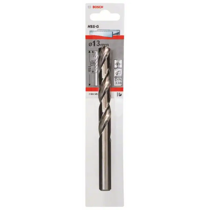 Bosch 1x Metallbohrer HSS-G DIN 338 13 x 101 x 151 mm - 2608585942 Solange Der Vorrat Reicht