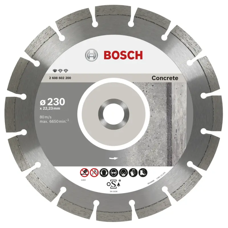 Bosch 10x Diamanttrennscheibe Standard for Concrete, 230 x 22,23 x 2,3 x 10 mm -2608603243 Expressversand