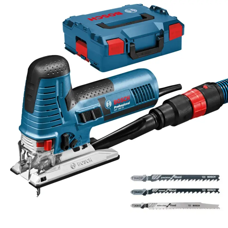 Bosch Stichsäge GST 160 CE 800 W inkl. Zubehör-Set in L-Boxx - 0601517000 Meistverkauft