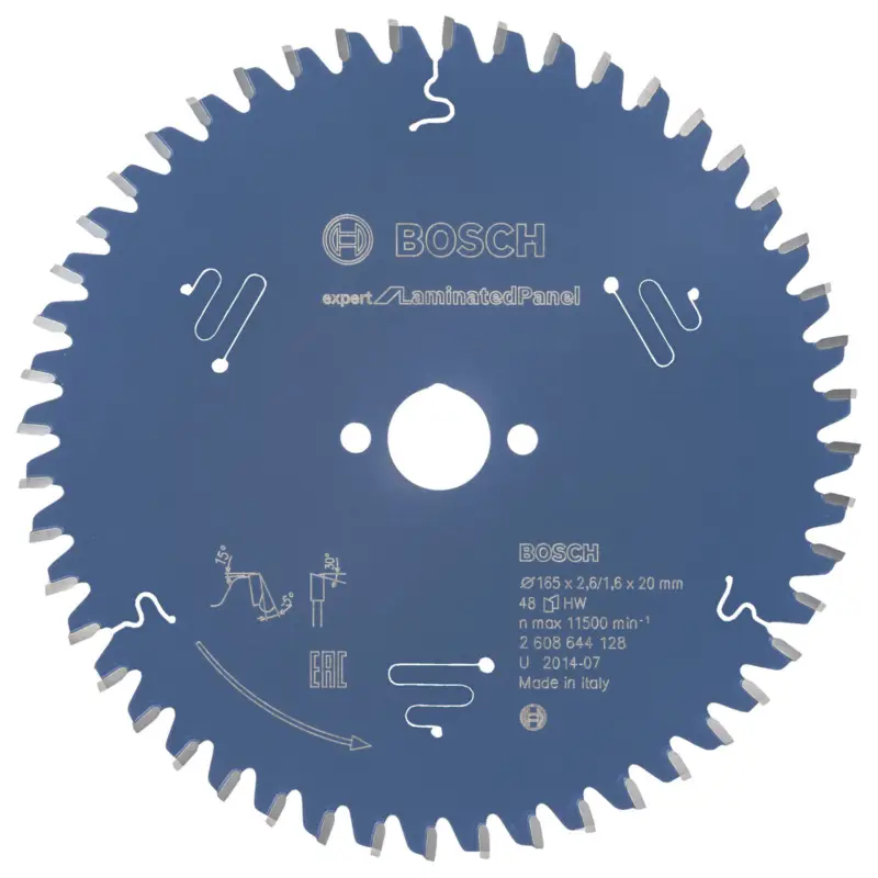 Preisknaller Bosch Kreissägeblatt Expert for Laminated Panel für Handkreissägen 165 x 20 x 2,6 mm 48 - 2608644128