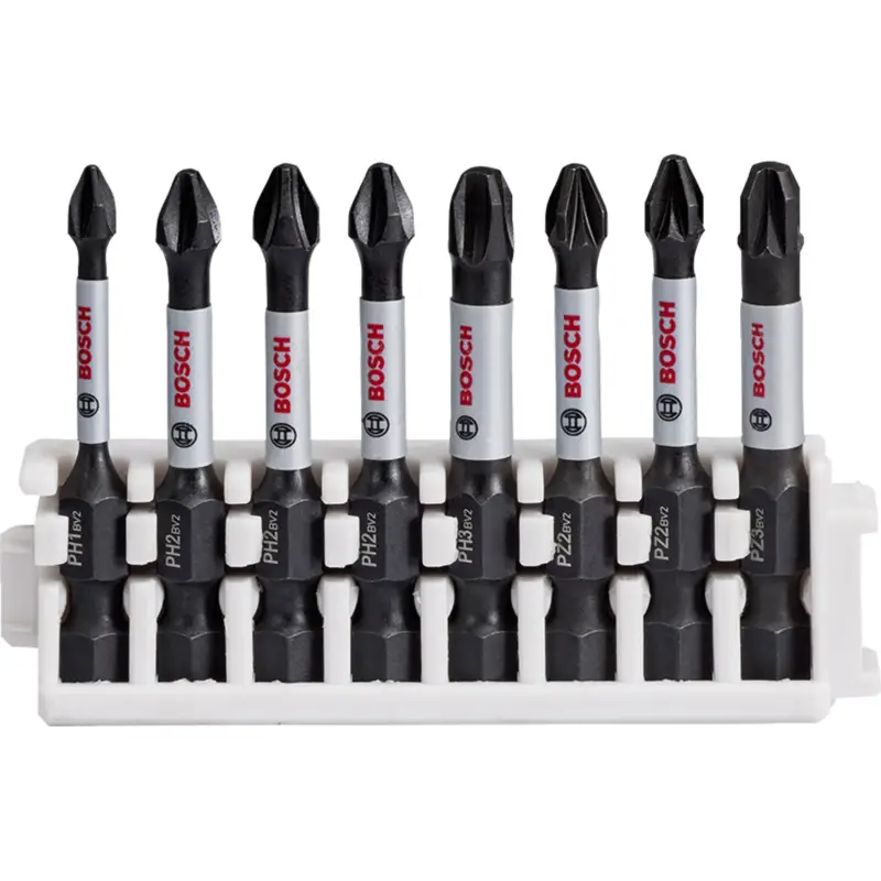 Bosch PRO Impact gemischtes Set PH1; PH2(x2); PH3; PZ1; PZ2(x2); PZ3 55 mm 8-tlg. - 2608522328 Nur Heute