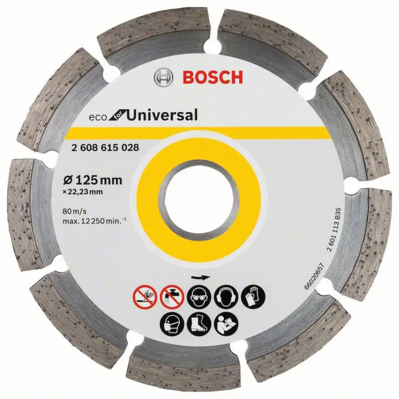 Solange Der Vorrat Reicht Bosch Diamanttrennscheibe Eco For Universal Ø 125 mm - 2608615028