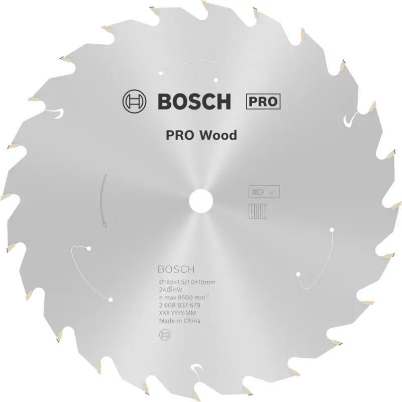 Heißes Angebot Bosch PRO Wood cordless Blatt für Kreissägen 165 x 1,5 x 10 mm - 2608837679