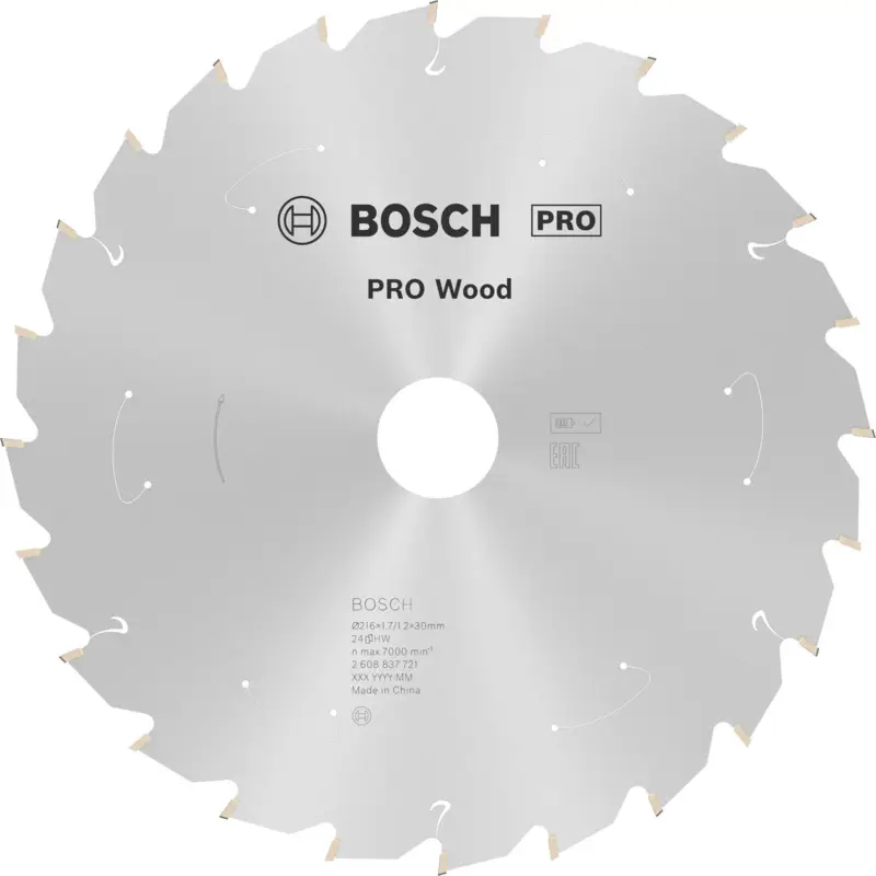 Sichere Zahlung Bosch PRO Wood cordless Blatt für Kreissägen 216 x 1,7 x 30 mm - 2608837721