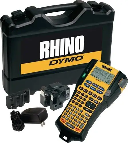Dymo Beschriftungsgerät Rhino 5200 Schriftbandbreiten 6, 9, 12, 19 mm - S0841400 Begrenztes Angebot