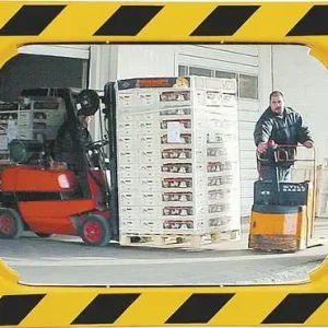 SPL Sicherheits-/Verkehrsspiegel H600xB800mm Kunststoff, gelb/schwarz - 588 Finale Aktion