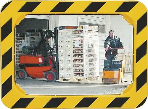 SPL Sicherheits-/Verkehrsspiegel H600xB800mm Kunststoff, gelb/schwarz - 588 Finale Aktion