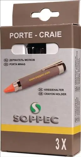 SOPPEC Kreidehalter für Kreiden rund/eckig Länge 120 mm - 42140 Neu Im Sortiment