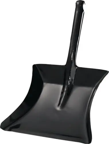 Neue Ware Kehrschaufel mit Düllgriff Metall schwarz lackiert - 51100-06