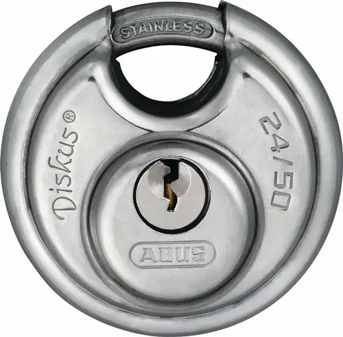 Finale Aktion ABUS Zylindervorhangschloss 24IB/50 Schlosskörper-B.51mm VA versch.-schl. - 20317