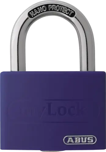 ABUS Zylindervorhangschloss T65AL/40 lila gl.Schlosskörper-B.43mm Alu.gl. - 49939 5 Nur Heute