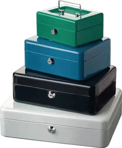 Beliebt BURG-WÄCHTER Geldkassette B.250xH.90xT.180mm schwarz STA lack.inkl.Zylinderschl - 5025
