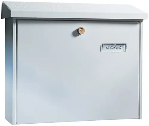 BURG-WÄCHTER Briefkasten Ams.867 W H.320mm B.377mm T.115mm weiß STA DIN C4 - 867W Neuheit