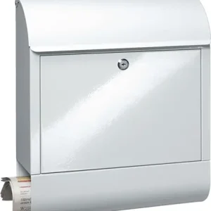 Preisknaller BURG-WÄCHTER Briefkasten Scandic 825 W H.460mm B.380mm T.125mm weiß STA DIN C4 - SCANDIC 825 W