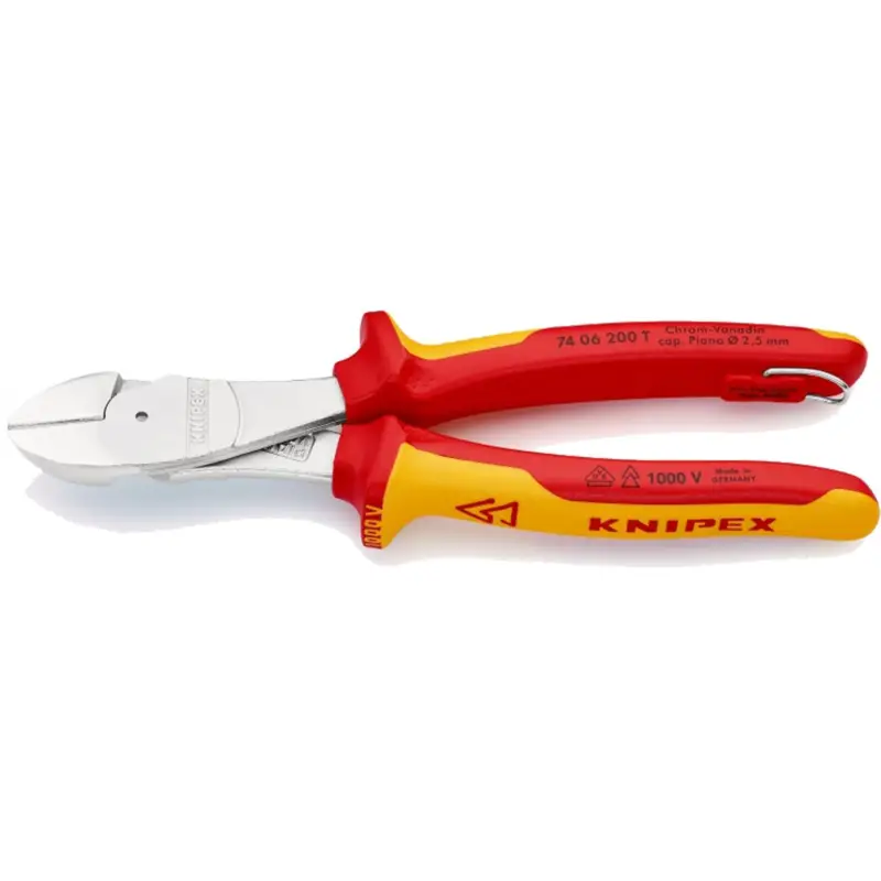 Super-Preis Knipex Kraft-Seitenschneider mit Befestigungsöse - 7406200T