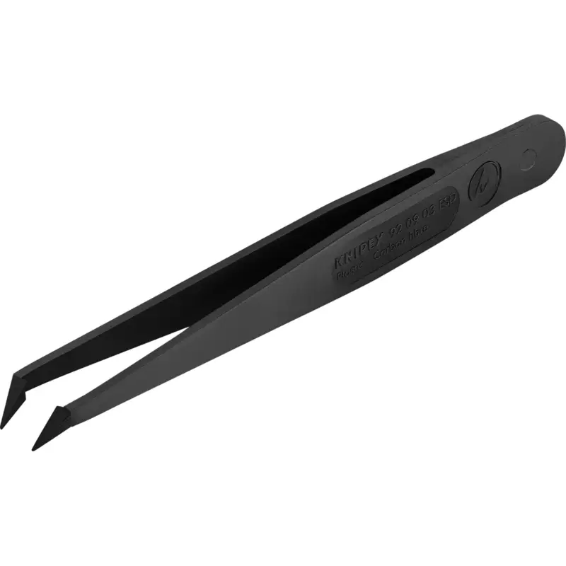 Knipex Kunststoffpinzette ESD, schwarz - 920903ESD Markenprodukt