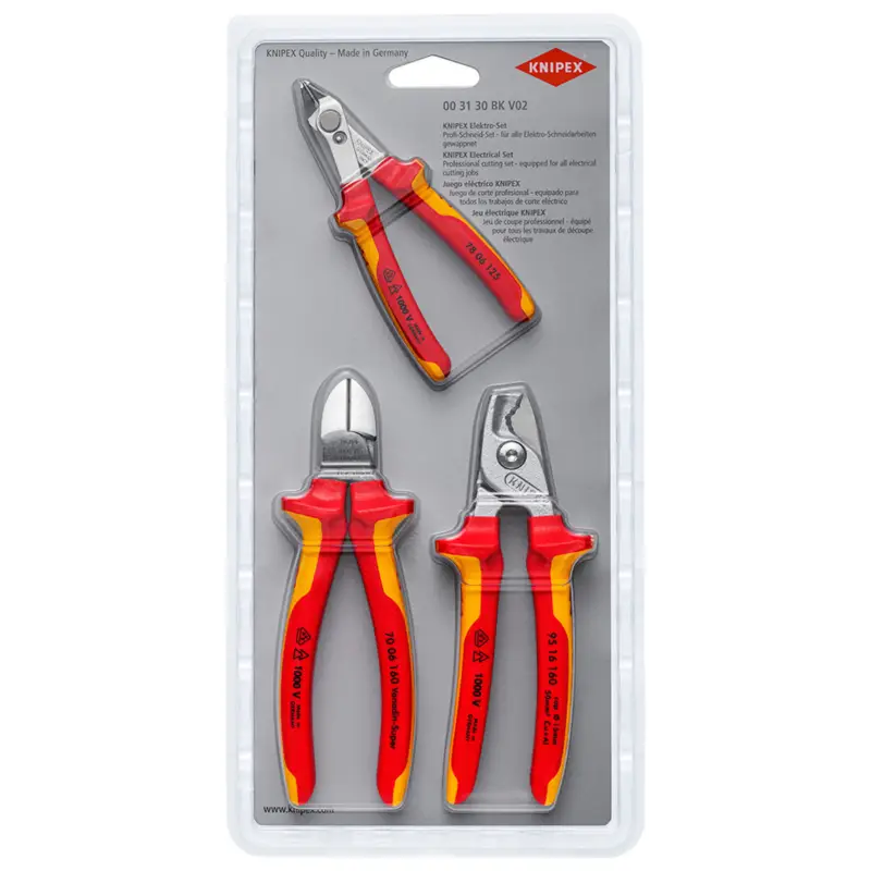 Echt Knipex VDE Schneidset 3-teilig - 003130BKV02
