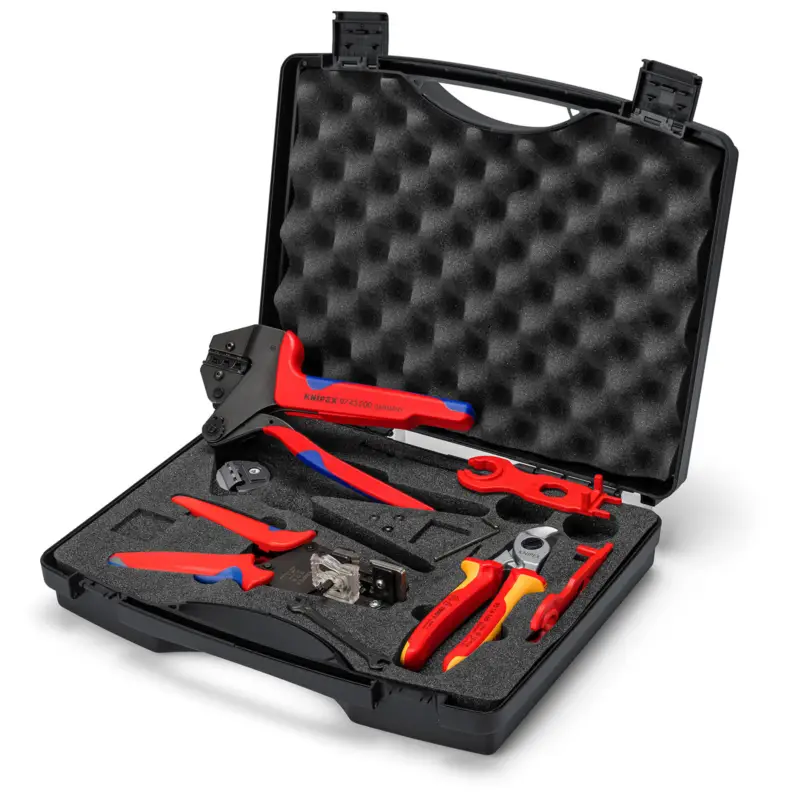 Neu Knipex Werkzeugkoffer PV für MC4 - 979104V02
