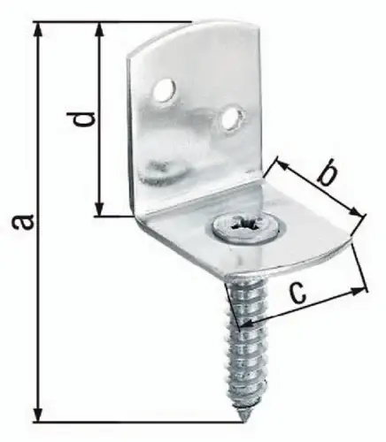 Sale GAH Alberts Flechtzaunhalter 83 x 32 x 30 x 38 mm galvanisch gelb verzinkt L-Form - 213442
