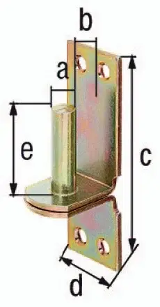 GAH Alberts Kloben DI auf Platte 16x13mm galv.gelb verz - 311261 Top-Preis