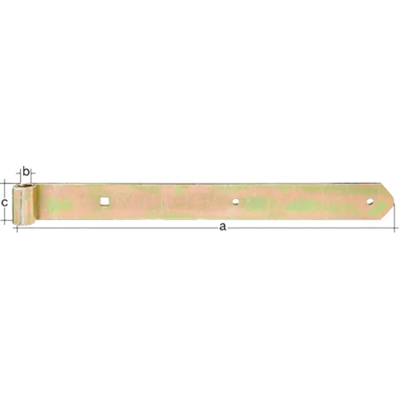 GAH Alberts Ladenband L.1200x20x60mm S.8mm D.20mm STA galv.gelb verz.rd - 312442 Direkt Vom Hersteller