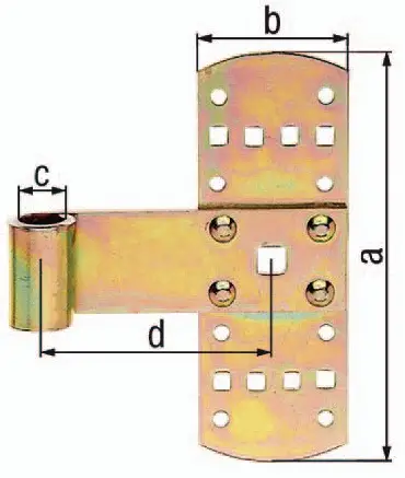 GAH Alberts Kreuzband B.50mm L.160x50mm S.2mm STA galv.gelb verz - 315047 Garantierte Lieferung