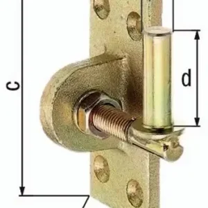 GAH Alberts Kloben z.Anschr.16x45mm galv.gelb verz.Ausf.verstellb.um 20mm - 318246 Angebot