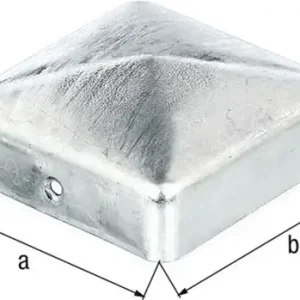 GAH Alberts Pfostenkappe 90x90mm eck.flache Form VA ma - 327071 Angebot
