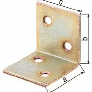 Sichere Zahlung GAH Alberts Breitwinkel Maß a 30 mm Schenkel-L.30 mm galvanisiert gelb verzinkt gleichschenklig - 332600