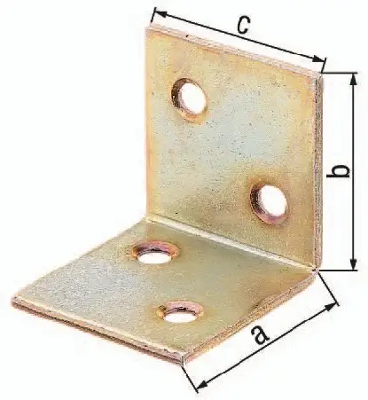 Sichere Zahlung GAH Alberts Breitwinkel Maß a 30 mm Schenkel-L.30 mm galvanisiert gelb verzinkt gleichschenklig - 332600
