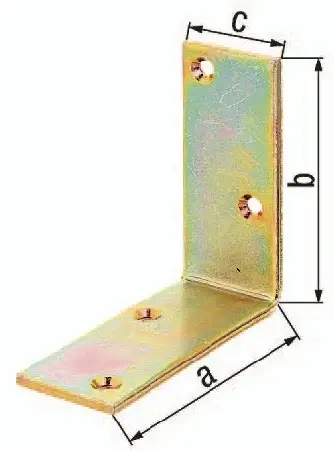 Echt GAH Alberts Balkenwinkel L100 x 100 mm B.40 mm Stahl galv.gelb verzinkt S.5 mm - 333508