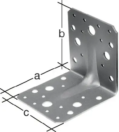 GAH Alberts Schwerlastwinkelverbinder 105 x 105 x 90 mm Anz.Löcher 4/22 S.3 mm - 334598 Nur Für Kurze Zeit