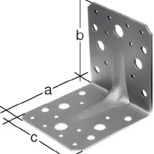 Online Kaufen GAH Alberts Schwerlastwinkelverbinder 50 x 50 x mm Anz.Löcher 3/10 S.2,5 mm - 334666
