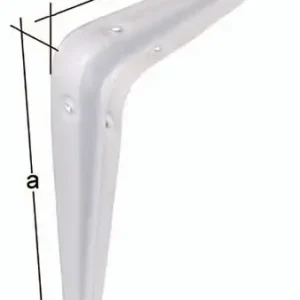 Begrenztes Angebot GAH Alberts Konsole L.350 mm H.300 mm Stahl weiß lackiert Tragfähigkeit 200 kg - 348731