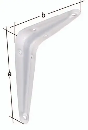 Begrenztes Angebot GAH Alberts Konsole L.350 mm H.300 mm Stahl weiß lackiert Tragfähigkeit 200 kg - 348731