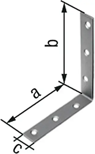 GAH Alberts Stuhlwinkel L.60 x 60 mm B.16 mm S.2 mm VA Loch-D.5,5mm - 361129 Heißes Angebot