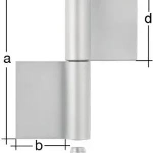 GAH Alberts Konstruktionsband Typ K04 2-tlg.z.Anschw.EdelstahlRundkopf 100/30/9/50mm - 414313 Angebot