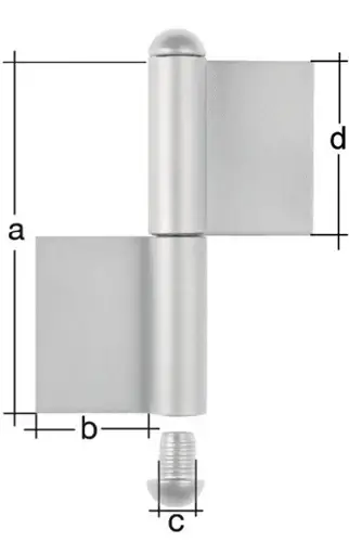 GAH Alberts Konstruktionsband Typ K04 2-tlg.z.Anschweißen EdelstahlRundkopf 180/50/14/90mm G - 414344 Sofort Bestellen