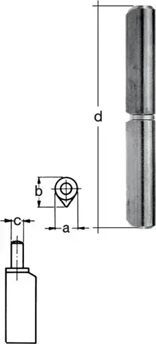 Sonderaktion GAH Alberts Profilrolle Band-L.180mm Stift-Ø 14mm - 414917