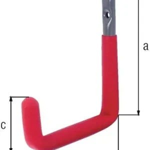 GAH Alberts Wandhaken U-Form Rotgummi 83 mm Stahl roh verzinkt 18 mm - 802158 Aktuell