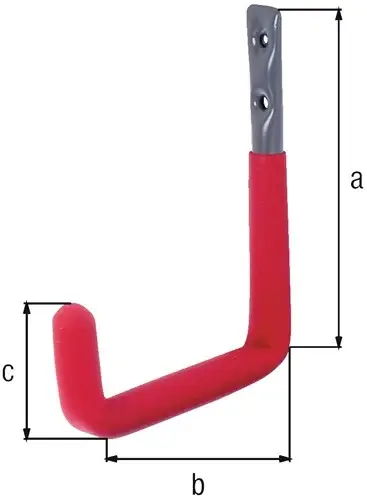 GAH Alberts Wandhaken U-Form Rotgummi 83 mm Stahl roh verzinkt 18 mm - 802158 Aktuell