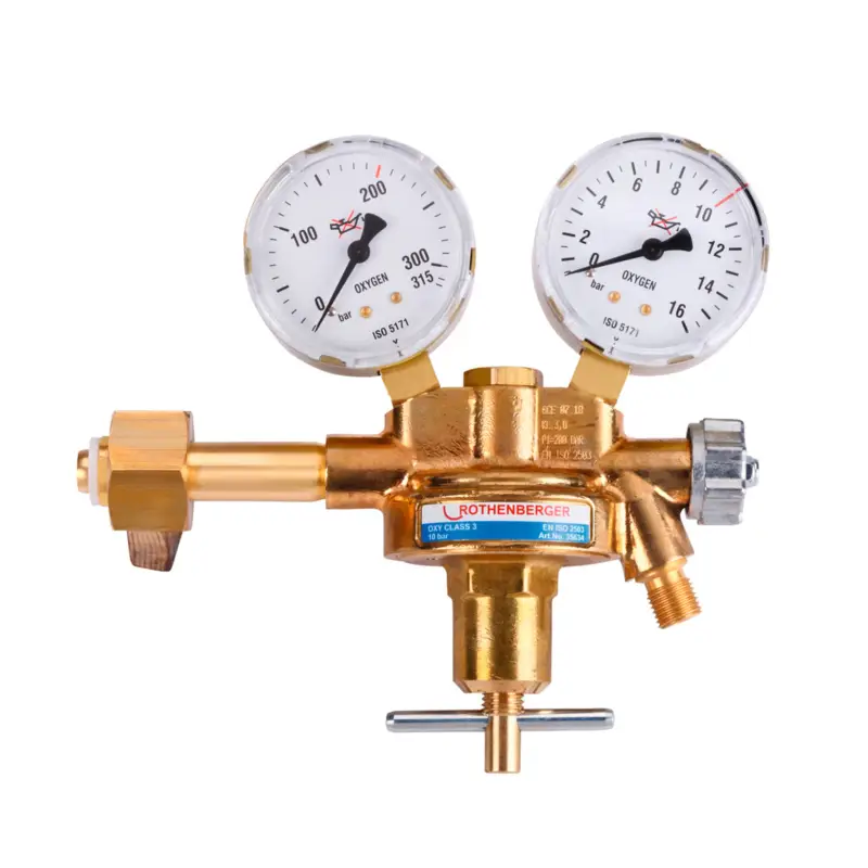 ROTHENBERGER Industrial Sauerstoff-Druckminderer DIN 8546 - 35634 Nur Heute