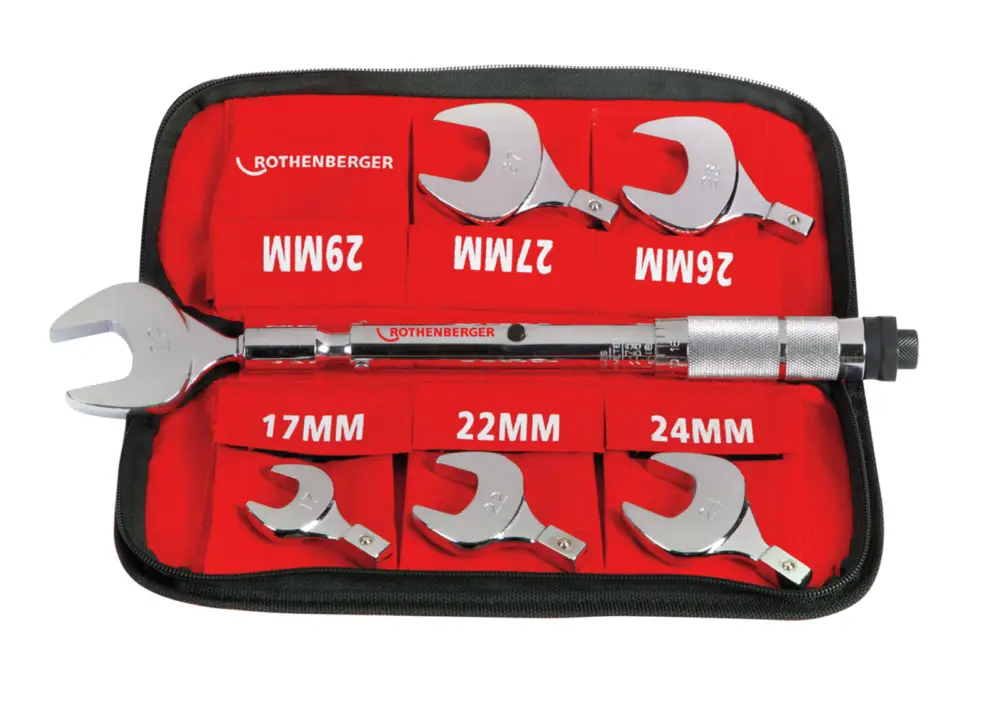 Direktkauf ROTHENBERGER Drehmoment-Gabelschlüssel-Set, 17-22-24-26-27-29mm - 175001