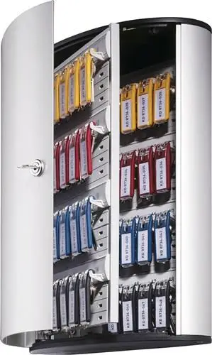 Letzte Chance DURABLE Schlüsselschrank Key-Box H400xB302xT118mm 1-türig Zylinderschl.Anz.Hak.72 - 1955-23