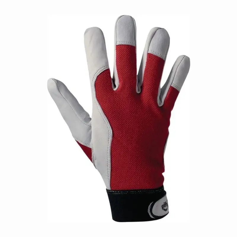 L+D 1 Paar Handschuhe Griffy rot / naturfarben Gr. 9 - 1706-9 Jetzt Bestellen