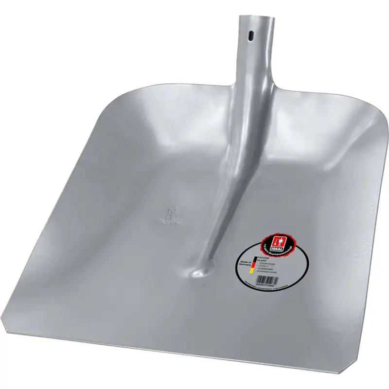 Must-Have IDEAL Hallenser Randschaufel SILVER Größe 9 380 x 380 mm Stahlblech - 1090900