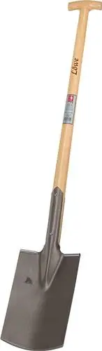 Angebot IDEAL Bauspaten 285 x 185 / 180 mm Größe 2 Gärtner Form mit Trittschutz und Eschen-T-Stiel gehärtet - 13010283