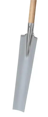 IDEAL Drainierspaten GLORIA 550 x 125 / 90 mm mit Trittschutz - 21110203 Geprüft